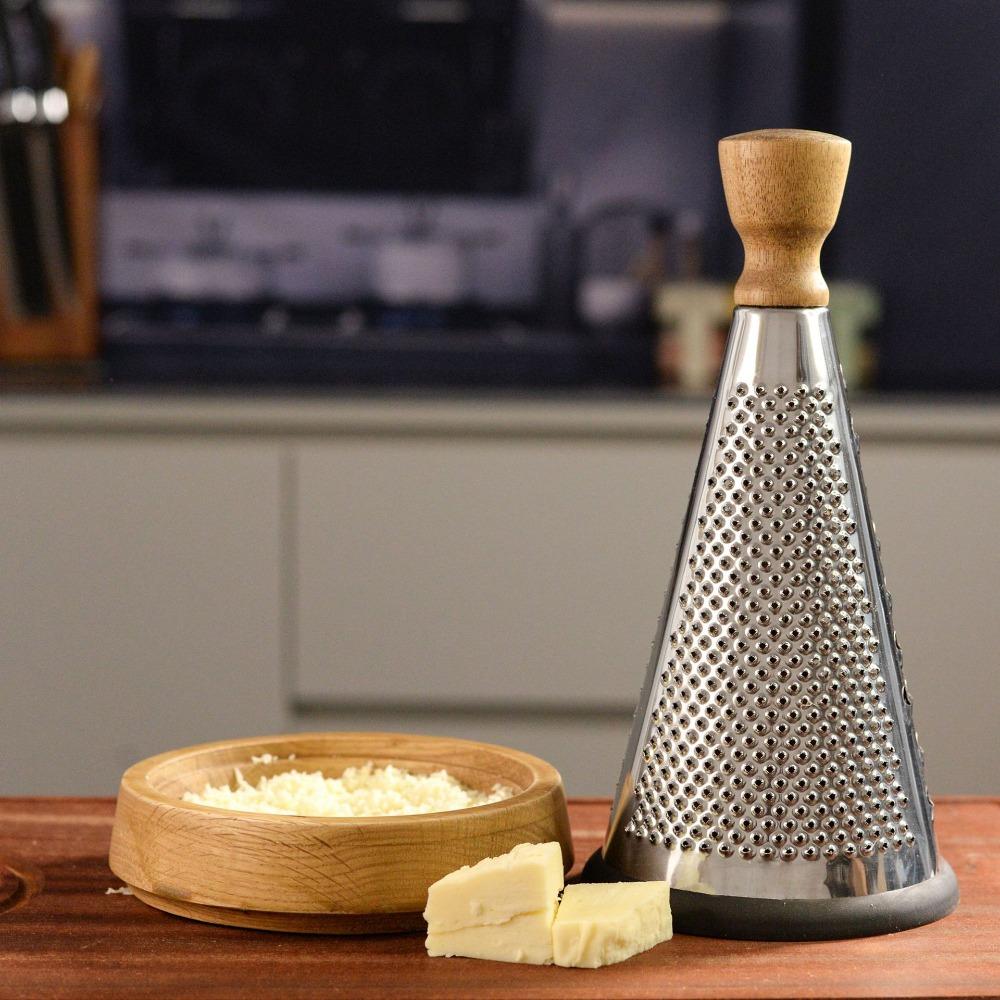 

Three-sided Scraper Cone Cheese Grater Stainless Steel Cheese Zester Garlic Grater Truffle