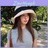 Traditional Wide Brim Sun Hat For Women With Breathable Linen Fabric And Adjustable Fit For Outdoor Sun Protection