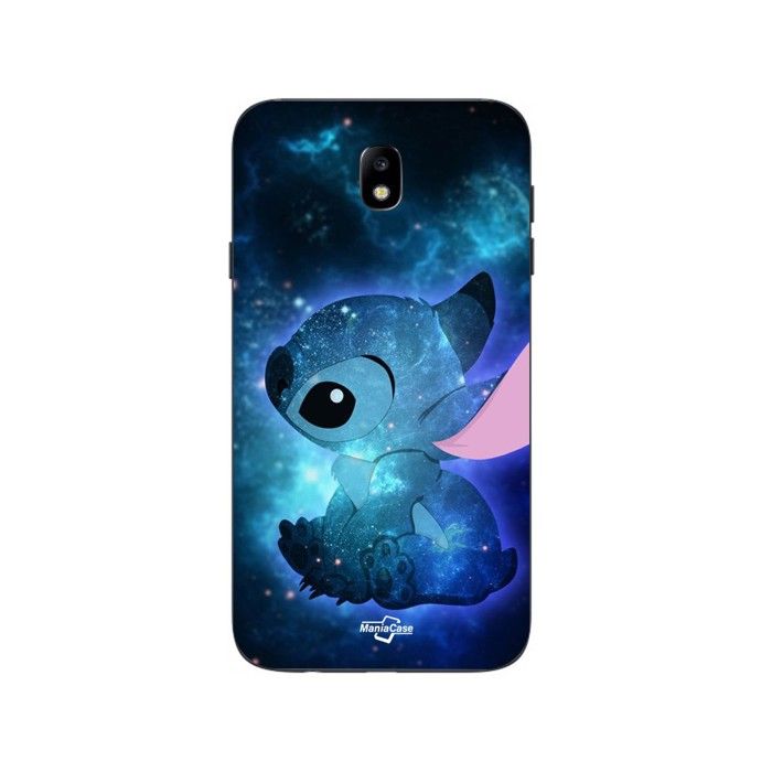 Coque pour Samsung Galaxy j7 2018 Stitch bleu frand bleu