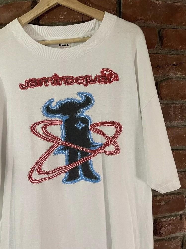 Jamiroquai Band White Short Sleeve Cotton Tshirt Unisex Reprint S5XL Unisex T-Shirt L