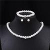 8MM ABS Glass Pearl Shell Pearl Women's Elegant Clavicle Chain with Yuanbao Buckle