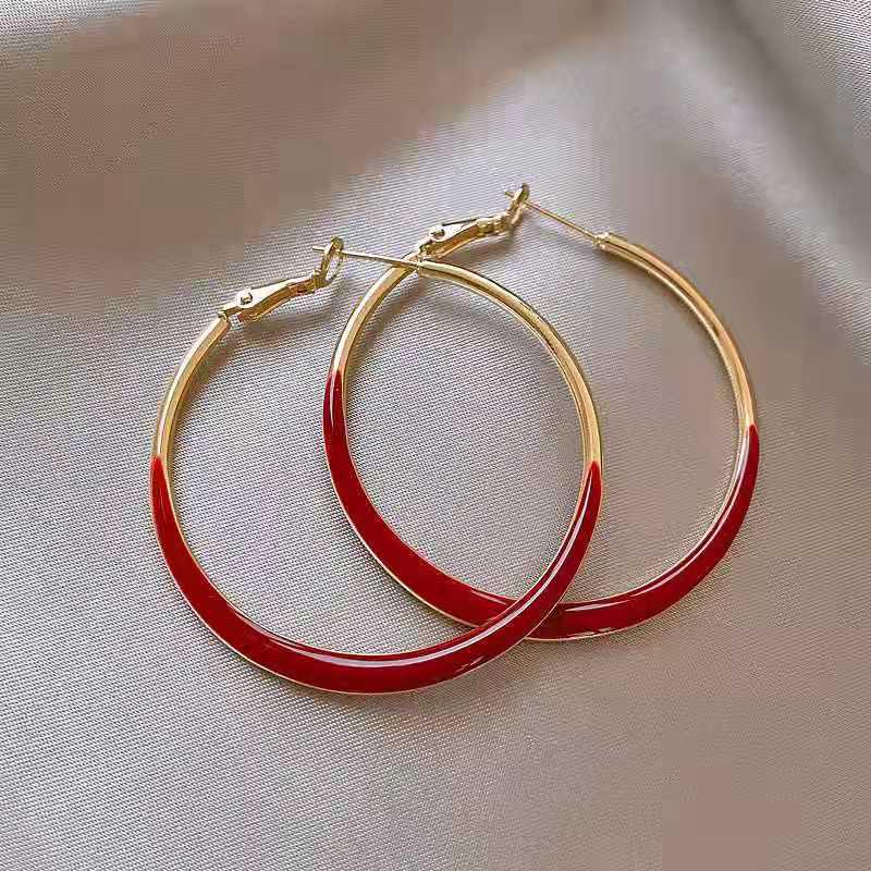 European and American Silver Needle Zircon Earrings: High-End, Versatile, Exaggerated Personality Design