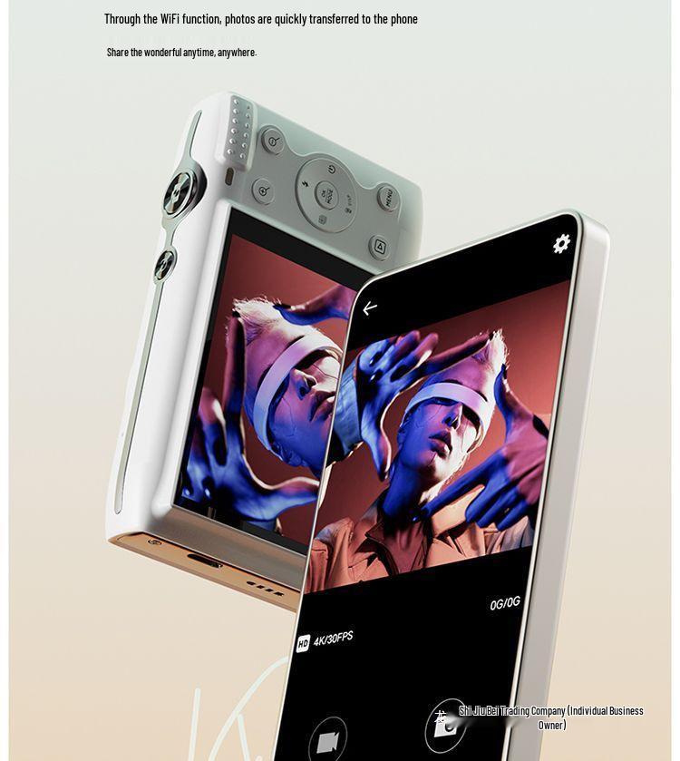 2025 68MP CCD HD Digital Camera with WiFi – Ideal for Students, Selfies, and Campus Life