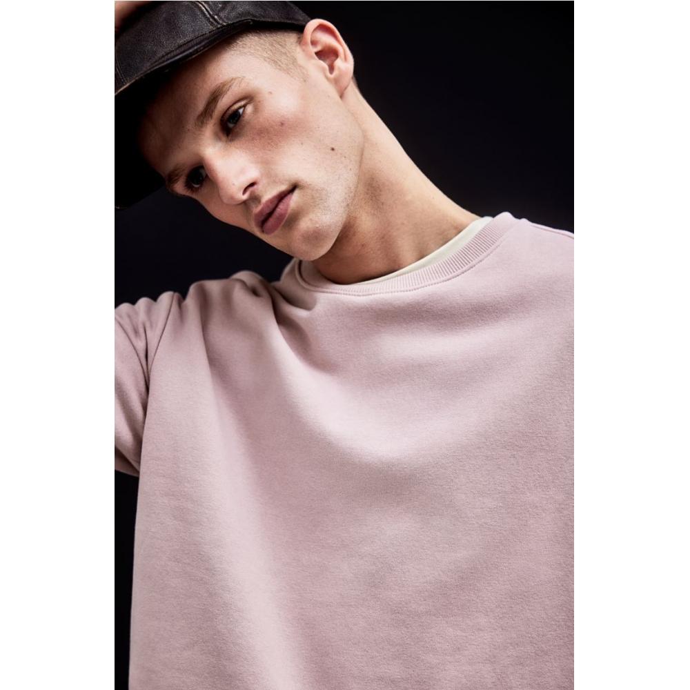 H M Loose Fit sweatsHirt Pink