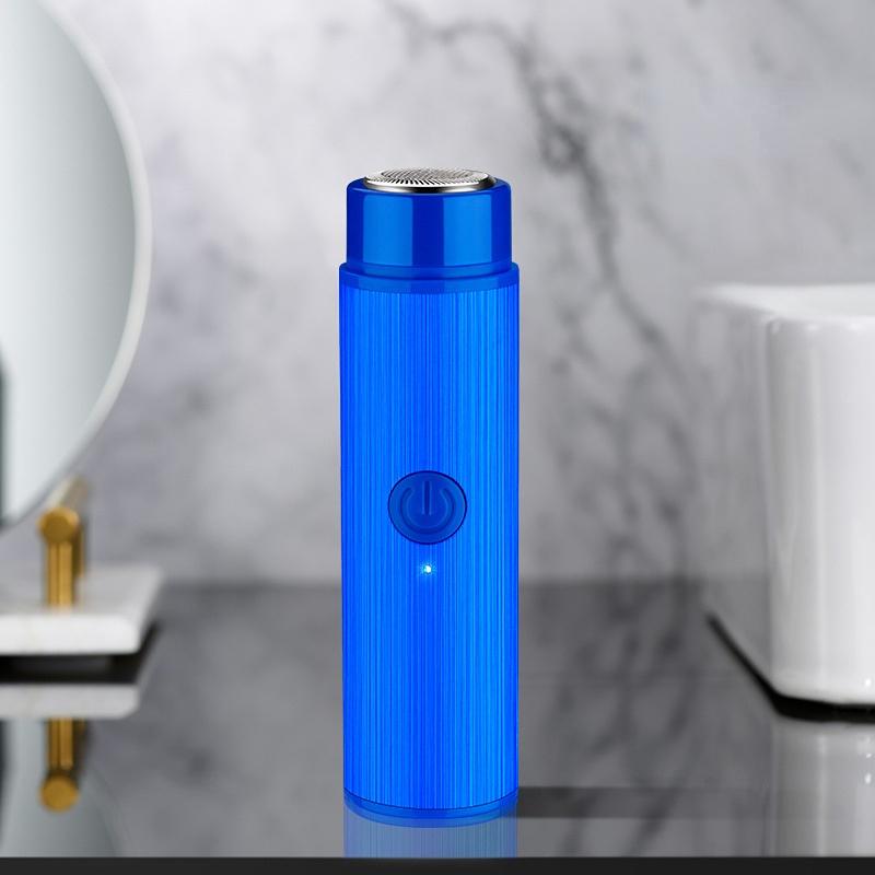 

Мини-электробритва для мужчин, портативная, автомобильная, дорожная, перезаряжаемая, бритва для профессионального удаления волос, ухода за лицом и телом синий