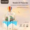 Wooden 3D Puzzle Music Box Toy with Assembly and Music