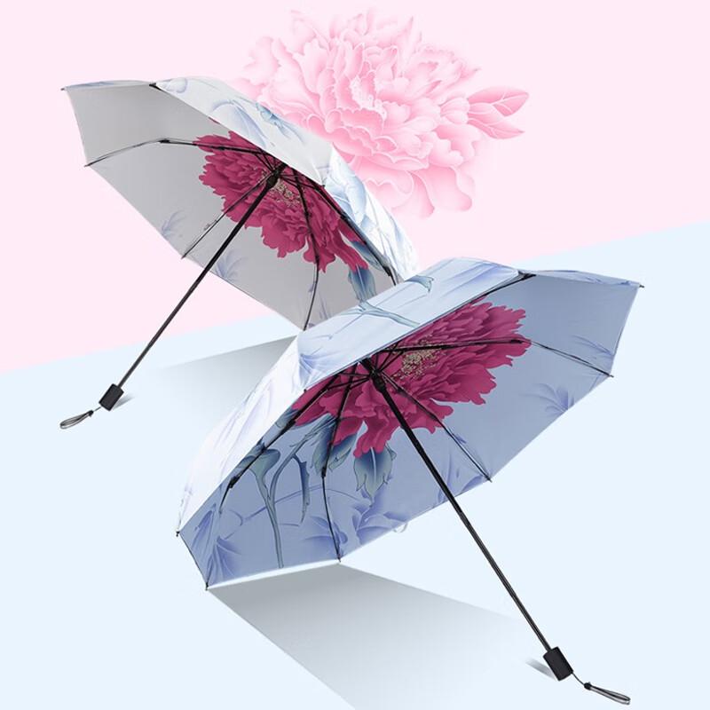 Heaven Umbrella 33560 Women's Chinese Style Three-Fold UV Protection Umbrella
