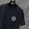 8936 CHROME HEARTS 2026 Summer New High Quality Cotton Round Neck Loose Large Size Men's and Women's T-shirt Couple T-shirt