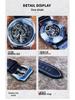 Fenshi FENSIR 8837 Men's Automatic Mechanical Watch - Hollow Design, Waterproof, Casual Belt.