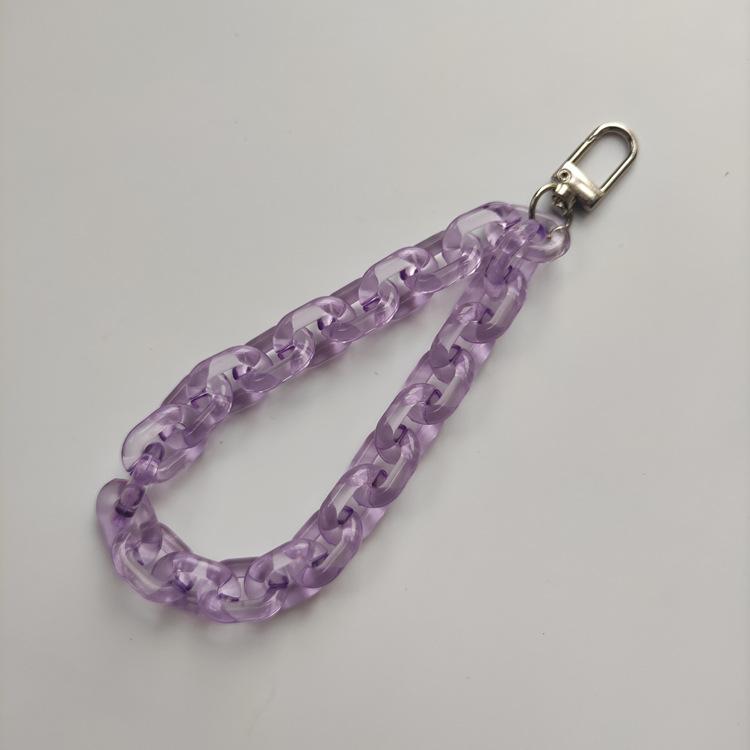 Handy-Fingerriemen Kette, Acryl Handy-Zubehör Riemen Kette Handgelenk Schlüsselanhänger Riemen Fingerarmband Kette