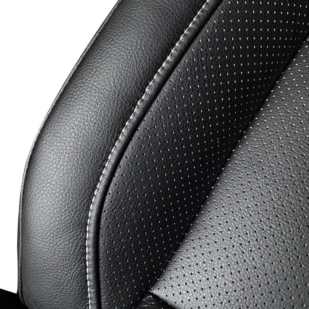 Driver Side Bottom Leather Seat Cover Compatible with Ch-evr*olet Silverado 1500 2500 HD 3500 HD Tahoe Sierra LTZ 2014-2019 Driver Or Passenger Side