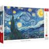 Puzzle 1000 pièces : art collection - la nuit étoilée, van gogh
