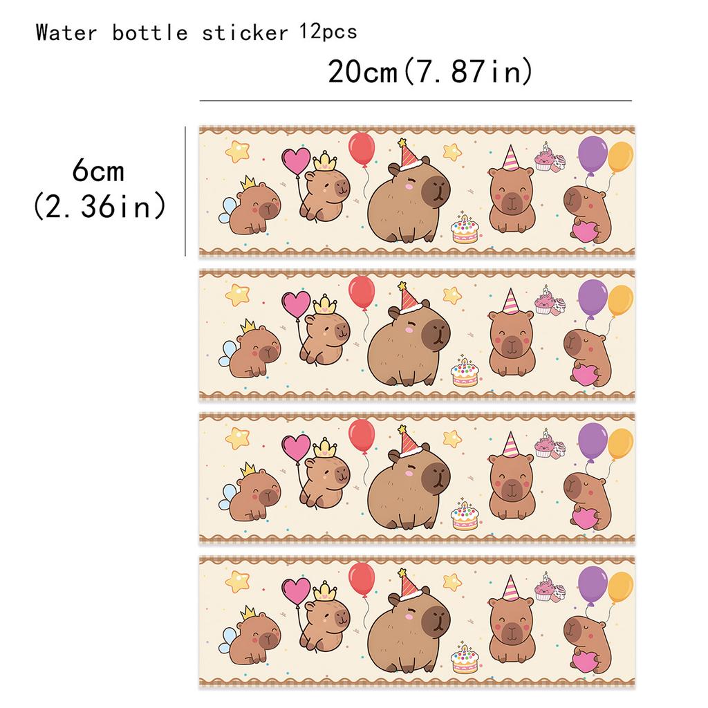 Capibara Birthday Decoration Capybara Birthday for Bara Party Disposable Tableware Plate Balloon Baby Shower Capibara Cumpleaños