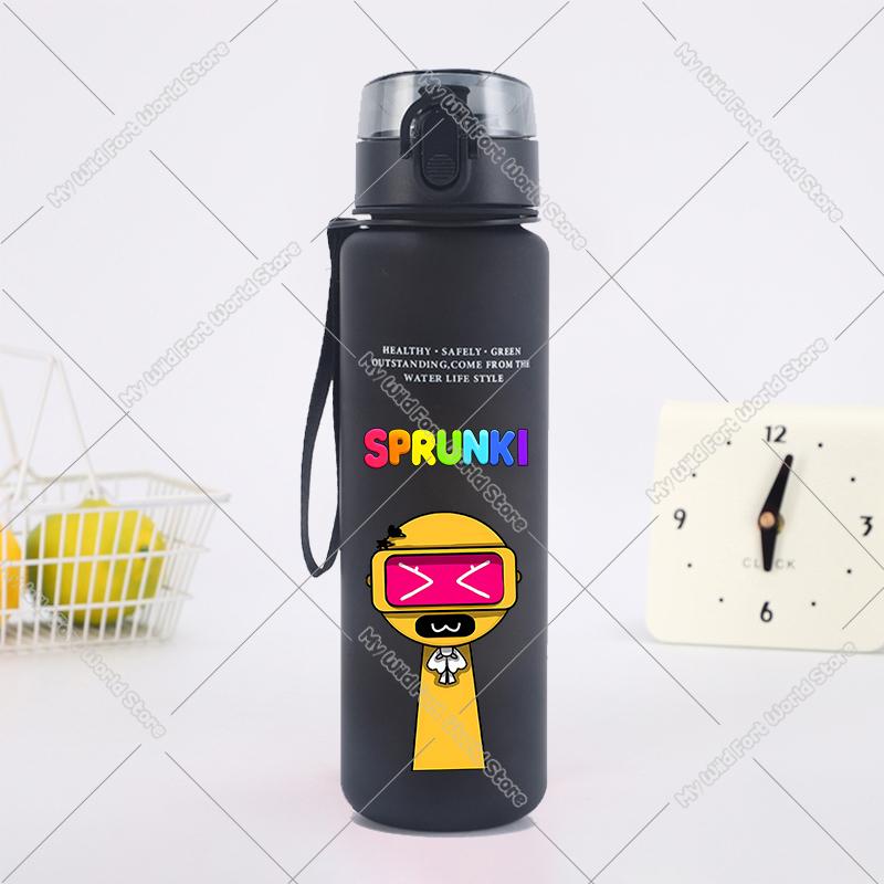 650ML Hot Game Sprunki Water Bottle Portable Children Outdoors Drinking Bottles Large Capacity Sport Fitness Water Cup Xmas Gift