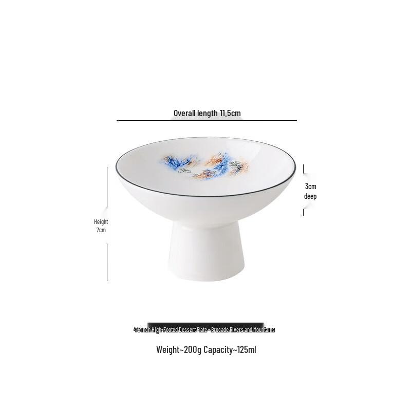 Nordic Ceramic Snack and Fruit Plate