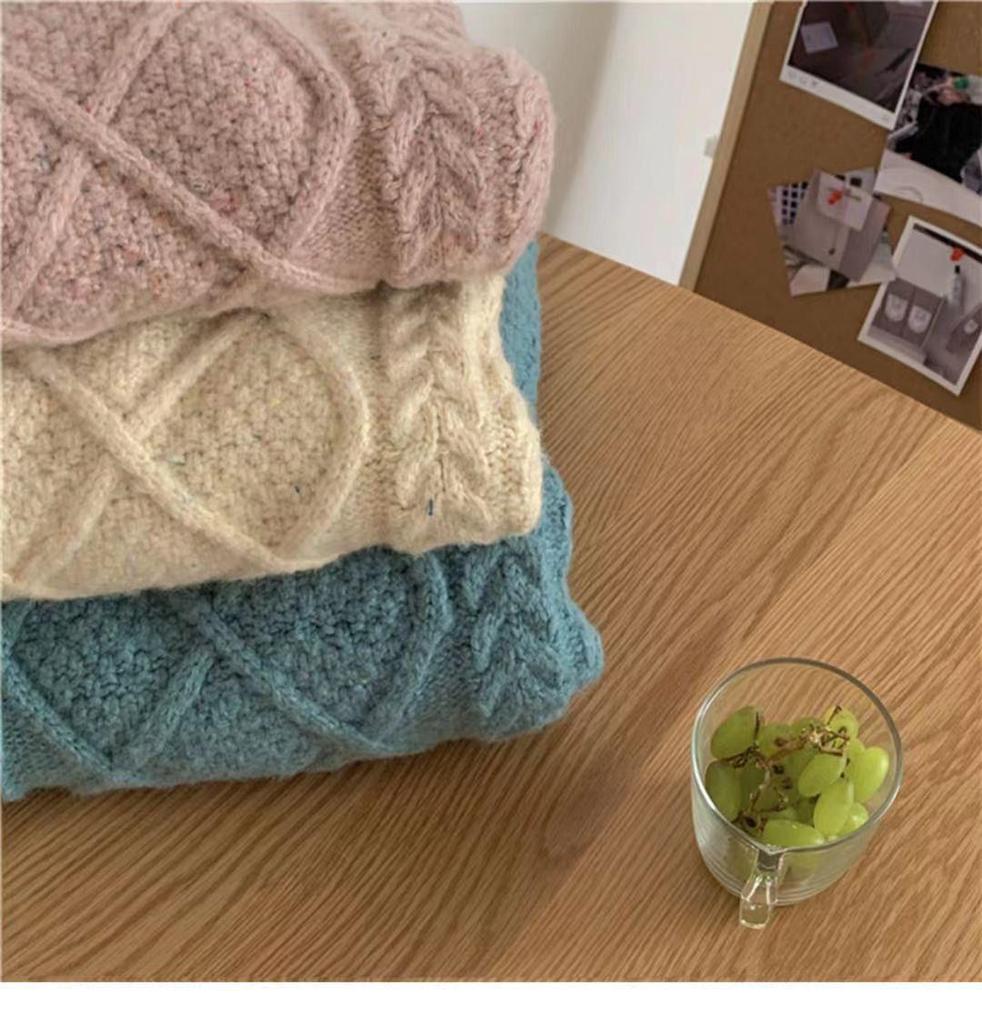 2024 Cozy Cable Knit Sweater: Women's Versatile Autumn & Winter Outerwear, Casual Japanese Style