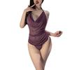 Sex Underwear Pure Desire Pile Collar Hanging Neck Strap Belly Pocket Pajama Set Sexy Perspective Fun Clothes Free