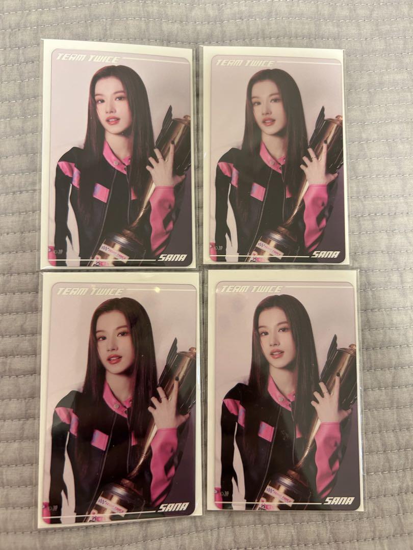 

[USED] TWICE Sana Clear Card 4 pieces Ready to be