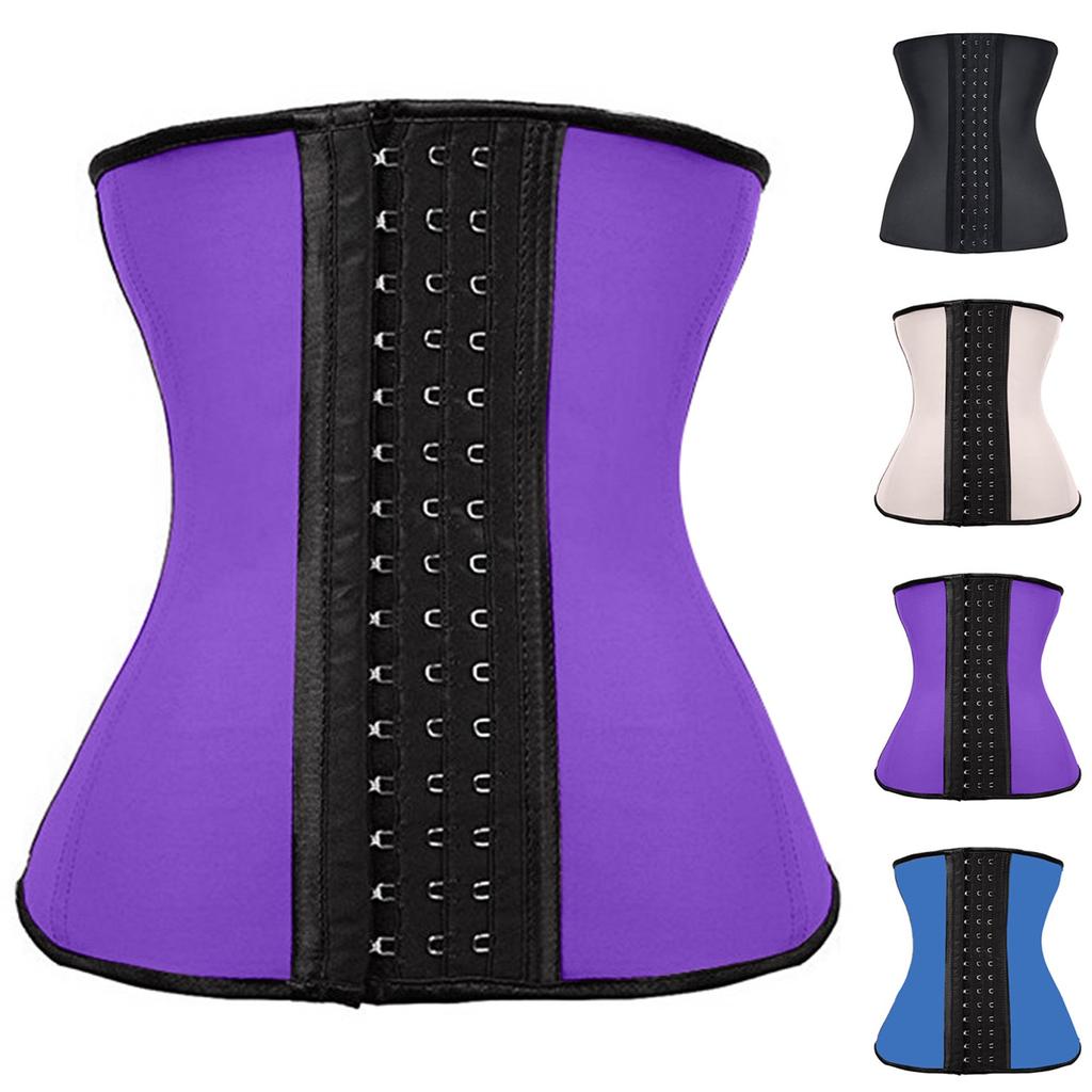 Women's Ultra Firm Control Shapewear Waist Trainer Body Shaper Underbust Frosted Texture Slimmer Nipper