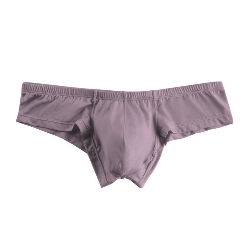 Men Erotic Clothing Modal Men's Triangle Pants Solid Color Bikini Low Waist Hip Clip Non Marking Underwear Sports Comfort Breathable Pants Underwear