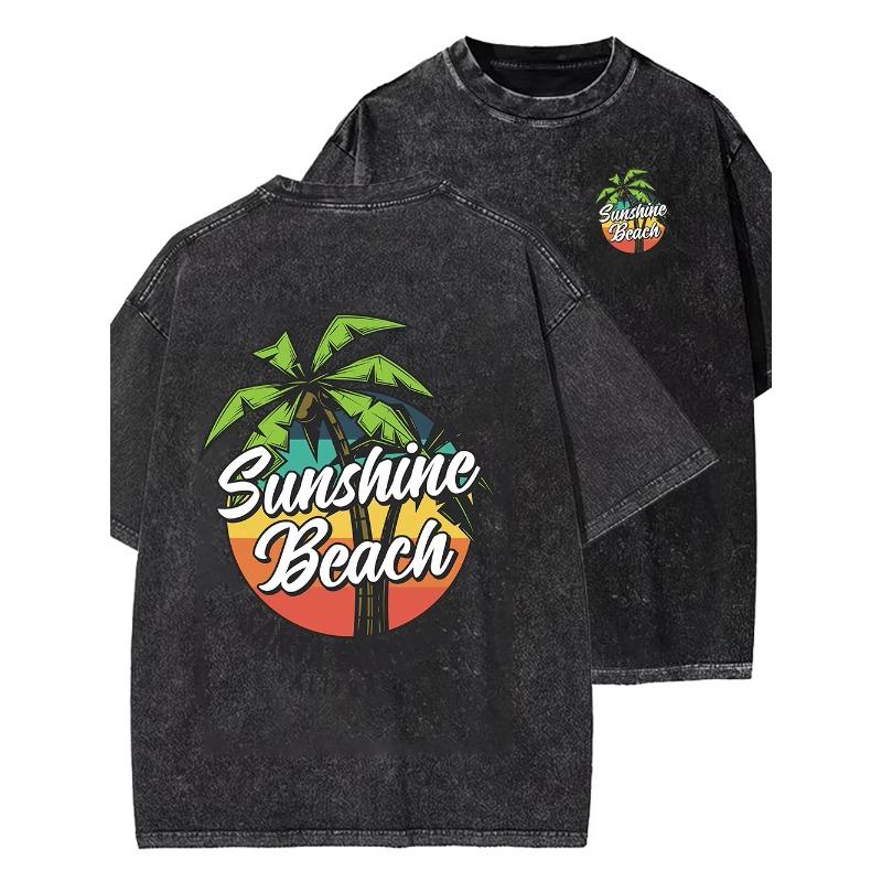 Hawaii Positive Vibes Optimism Printed Men T Shirt Fashion Cotton T-Casual Loose Streetwear Breathable Tops Tees Women Clothing