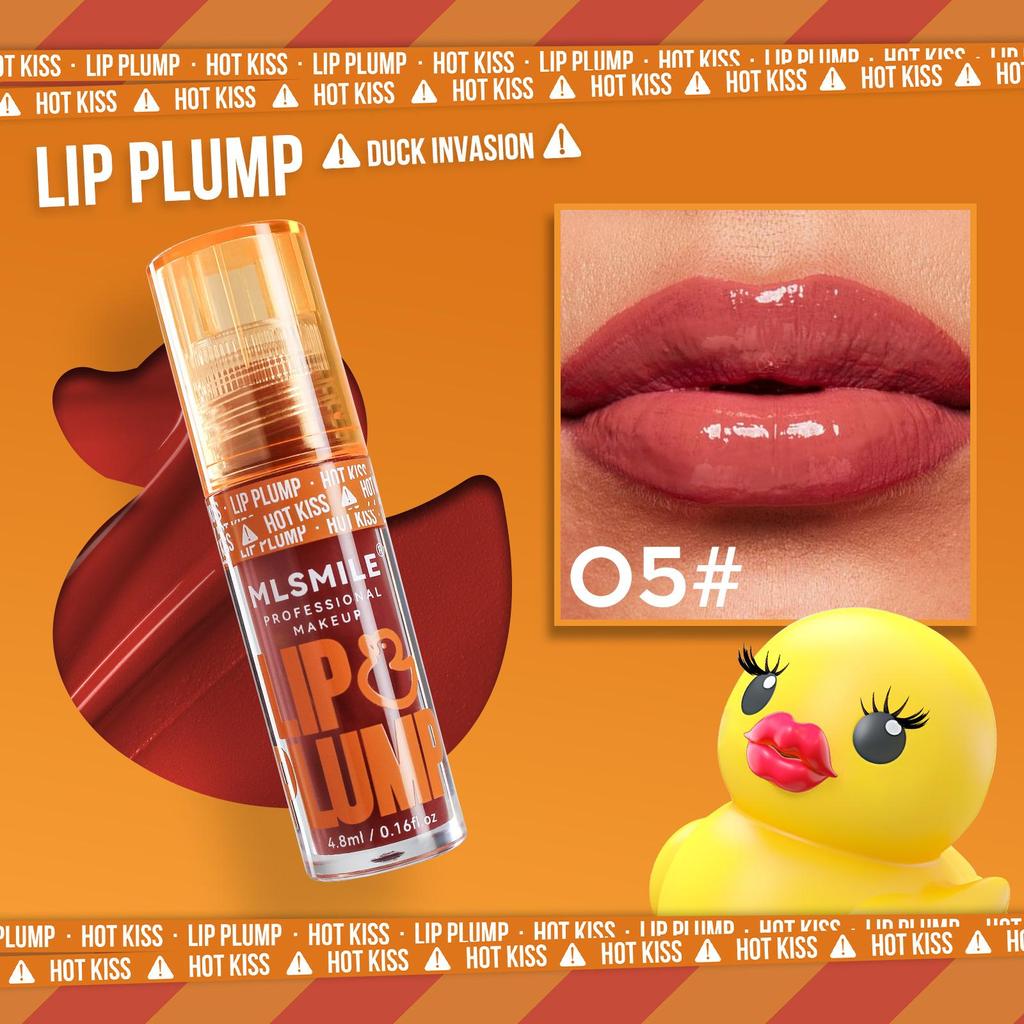 6 Color Duck Lip Plump Lip Oil Hydratační hydratační lesk na rty Big Mouth Toot Lips Medová glazura na rty