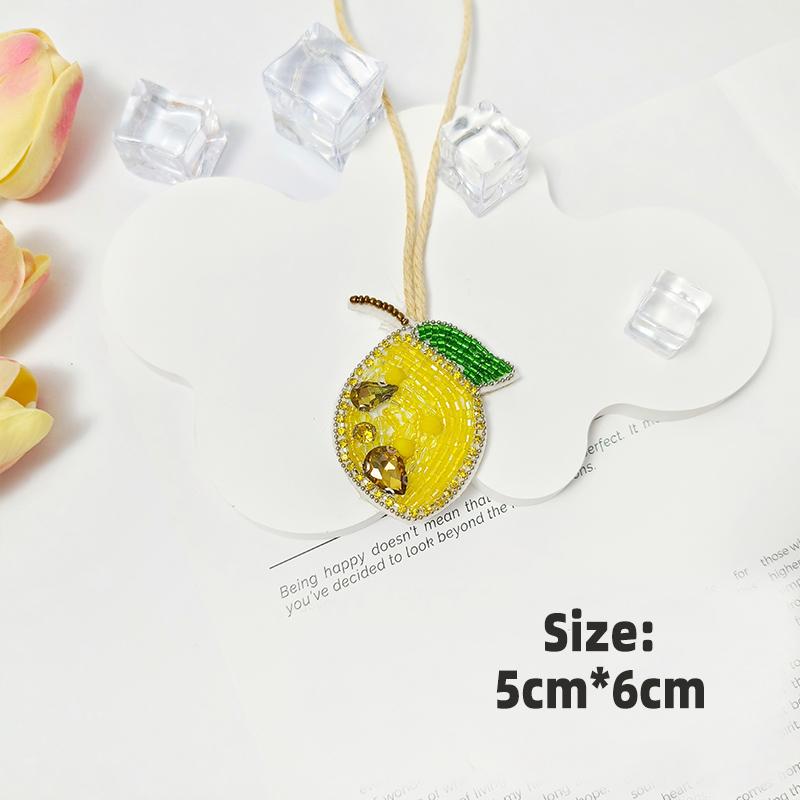 3D Ocean Theme Patches Handmade Rhinestone Beaded Patches with Hanging Rope Crystal Bag Lanyard Patch Beading Applique