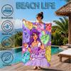 Custom Name Beach Towel Aphmau Candy Adventure Microfiber Beach Towel, Lightweight for Summer Travel, Swimming Pool Fan Birthday Gift