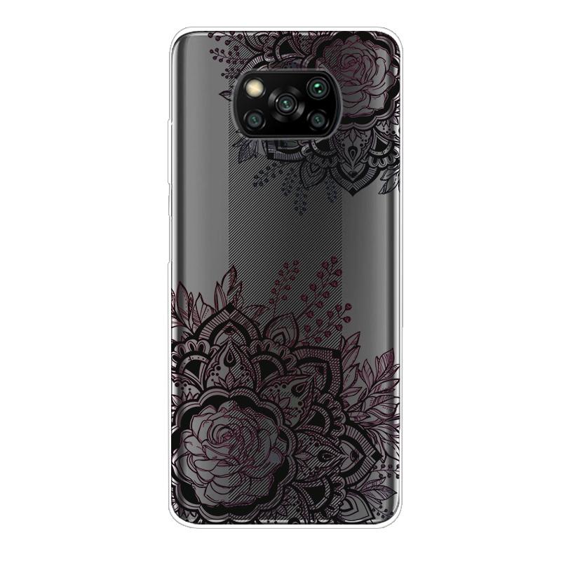 For Xiaomi Poco X3 NFC Case TPU Silicone Soft Cartoon Clear Case for Poco X3 Pro Phone Cover PocoX3 Pro Global Transparent Coque