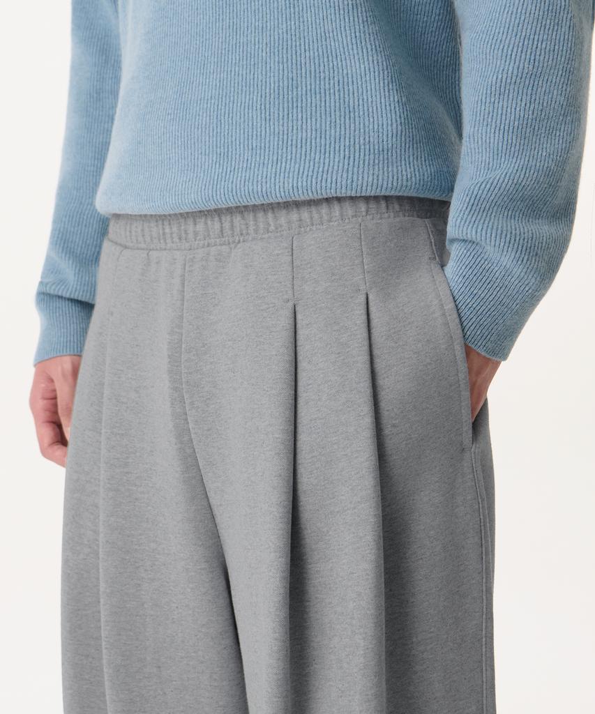 Musinsa Standard Double Knit Two-Tuck Wide Lounge Sweatpants [Medium Grey]