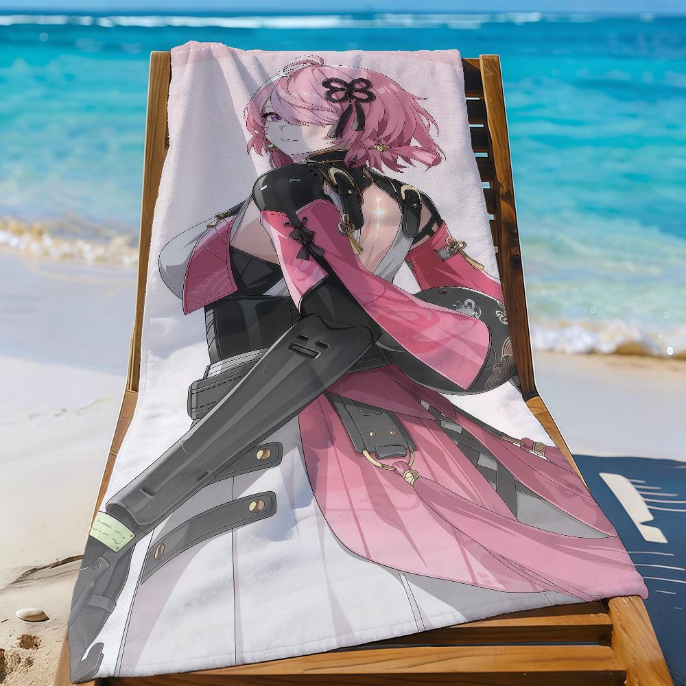 Game WuWa Taoqi Towel Sports Quick Dry Travel Camping Gear Sandproof Soft Light Large Beach Towel