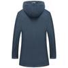 Men 's Jacket Mid -Length Hooded Windbreaker Casual Slim Jacket