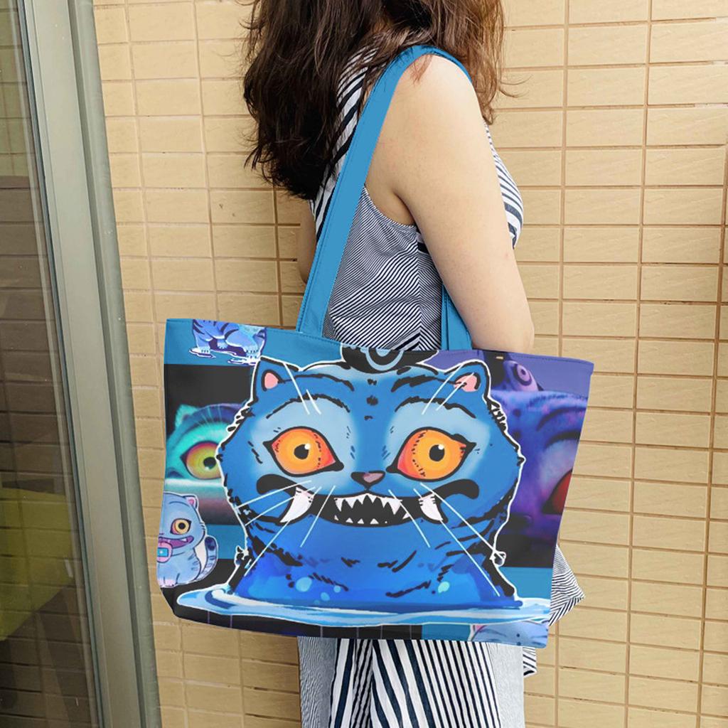 Group One-shoulder Leather Bag Tote Bag One-shoulder Bag PU Large Capacity  Cartoon