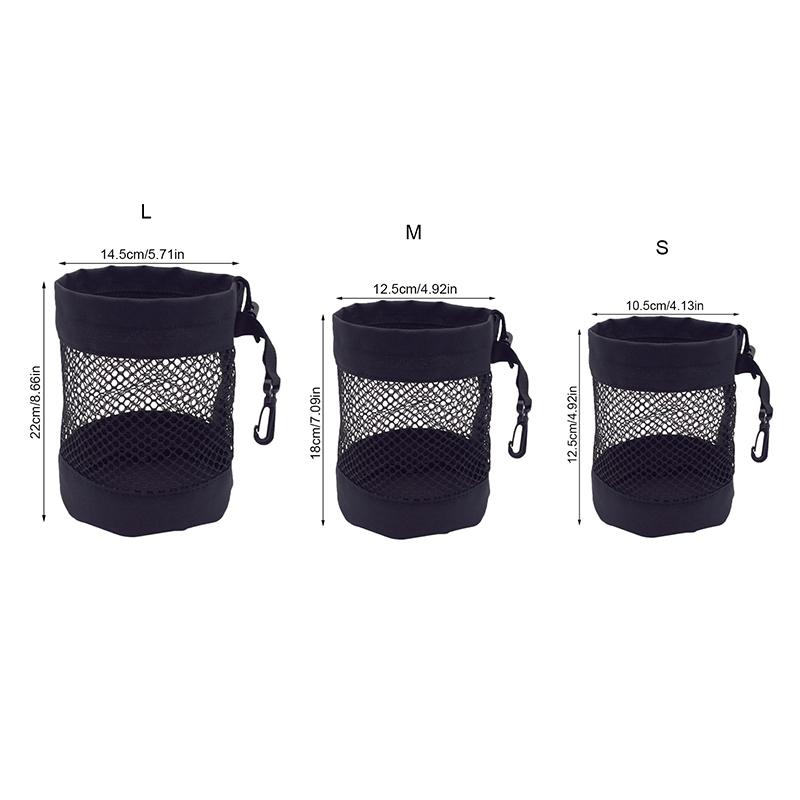 1 szt. Torba na piłki golfowe ze ściągaczem Wysokiej jakości siatka nylonowa i plastikowy klips do zawieszenia Wygodna do zawieszenia na torbie golfowej