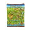 Stardew Valley Town Map Blankets Soft Warm Flannel Throw Blanket Bedding for Bed Living Room Picnic Travel Home Sofa