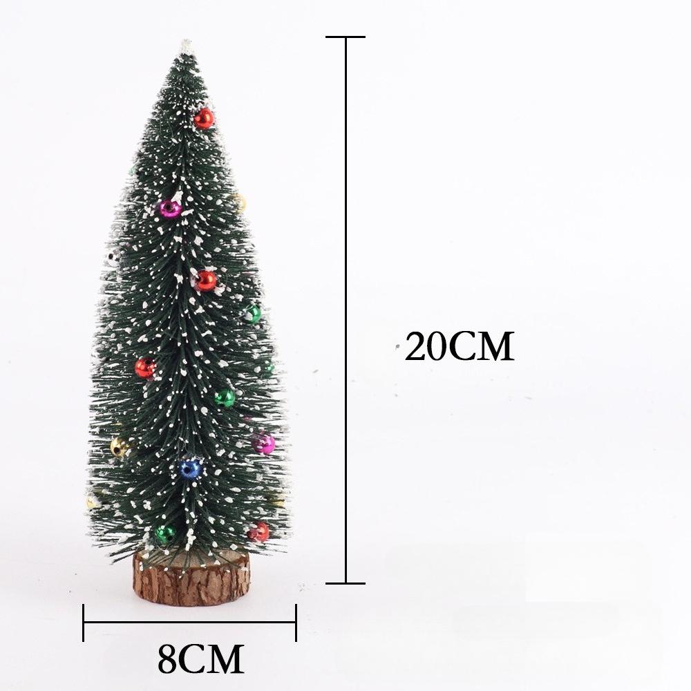 Mini Christmas Trees Artificial Pine Needle Desk Ornaments 10/15/20cm Fake Evergreen Trees for Holiday Decoration