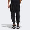 adidas Knit Warm Pants With Embroidered Stripes And Drawstring Cuffs Men Bottoms Black HN8960