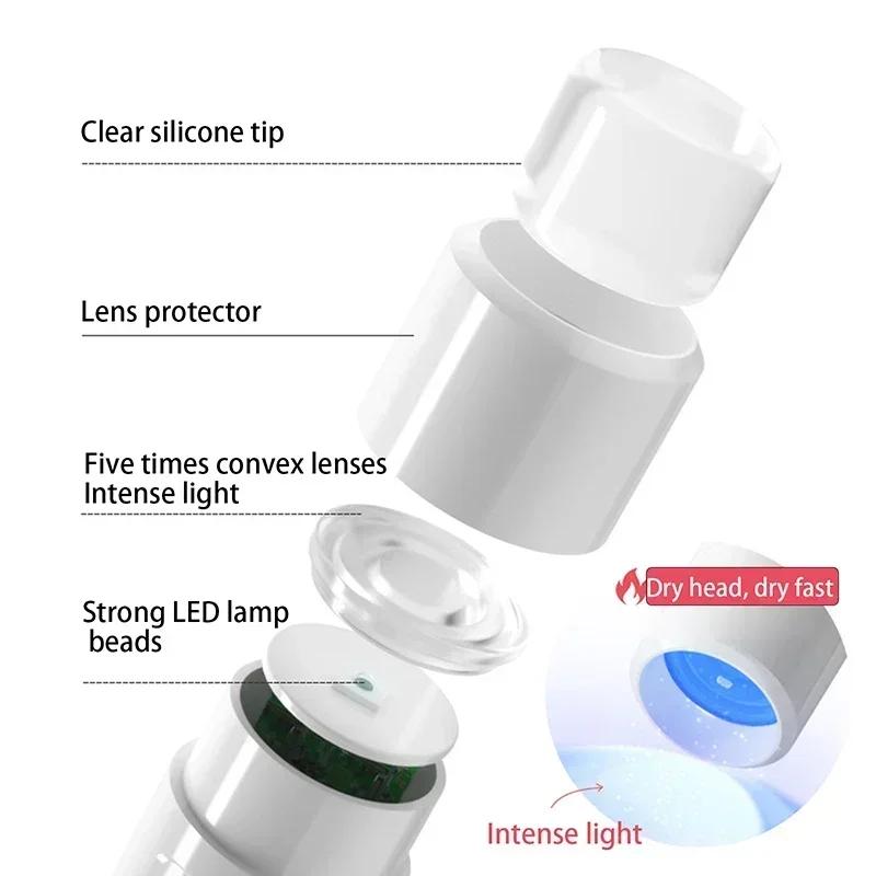 Handheld Portable Mini Nail Dryer And Support Fast Curing For Color Gel Quick Dry Nail Art Curing Gel Polish Nail Glue