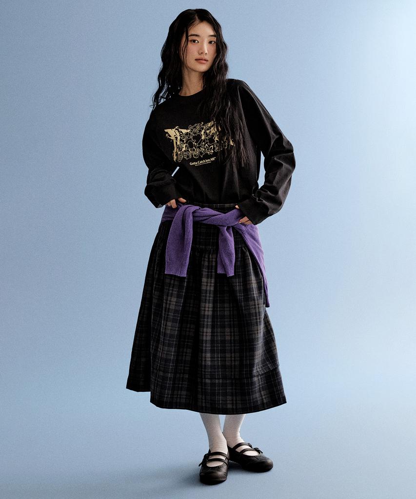 Seupao [Pokemon] Long Sleeve T-Shirt (Black)_Splag23U04