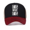 IT IS WHAT IT IS Letter Baseball Cap Funny Print Graphic Sun Snapback Hat Fashion Casual Harajuku Japanese Style Caps Visor Hat