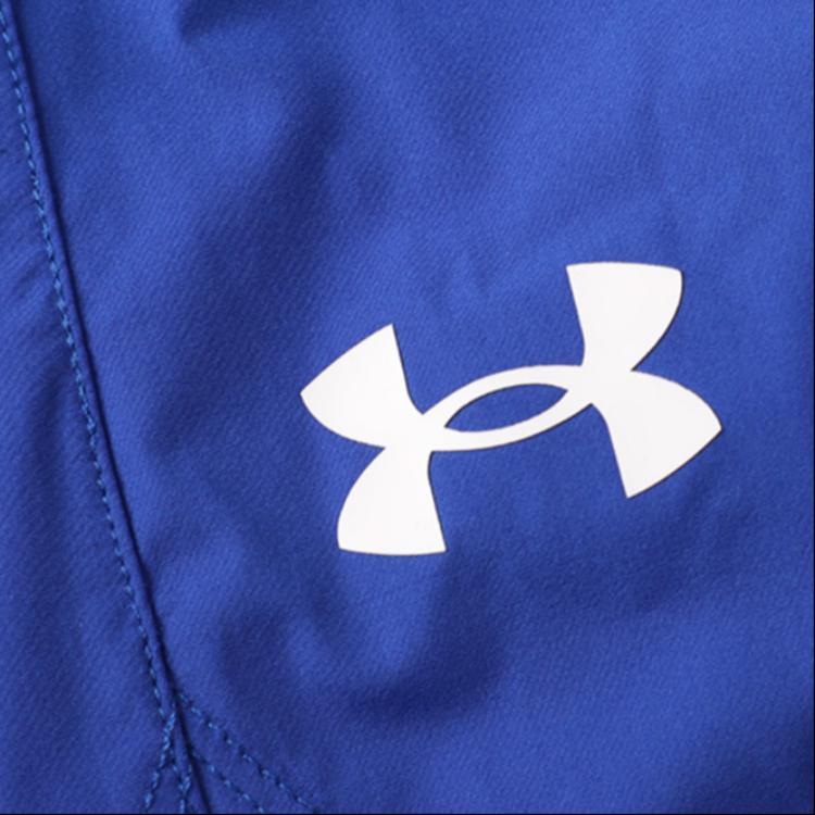 Under Armour Pure Color Logo Quick-Dry Breathable Elastic Waist Sports Training Woven Fitted Shorts Men Bottoms Royal-Blue 22500209-400