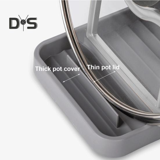 Suport pentru capacul oalei, suport pentru ustensile, design antiderapant, ușor de curățat, blat de bucătărie, pliabil, organizator pentru capacul oalei, suport