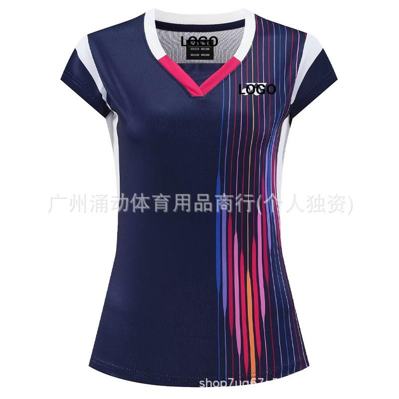 Quick-Dry Badminton Shirt Unisex Sport Tee Training Competition Lightweight Athletic Top