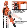 3 Ton/6000 Lbs Hand Chain Hoist Heavy Duty Garage Hoist Anti-Slip Steel Ratchet Lever Hoist With Hook For Garage Workshop