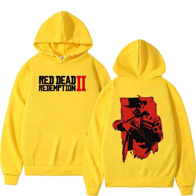 Red Dead Redemption 2 Arthur Morgan Hoodie Men's and Women's Retro Gothic Collar Fashion Casual Hoodie Street Wear