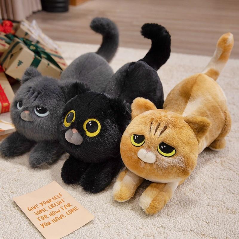 Cartoon Cat Plush Animal Doll Pillow Bed Support Cushion For Home And Couch Use
