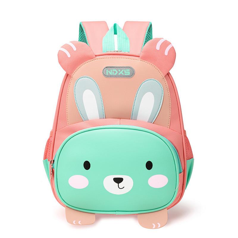 Cute Nylon Animal Pattern Backpack For Preschoolers And Kindergarten Children