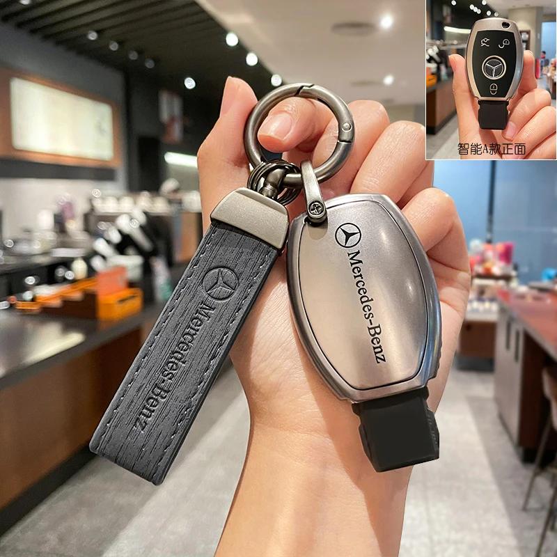 ULA5 Car Remote Key Case Cover Fob for Mercedes Benz A B G R Class GLA GLK W176 W204 W251 W463 Accessories Key Chains