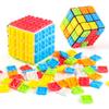 3x3 Brick Speed Cube met Bouwstenen, Mini Speelgoed Meegeleverd, Compatibel met Lego Kubus, Educatief Speelgoed