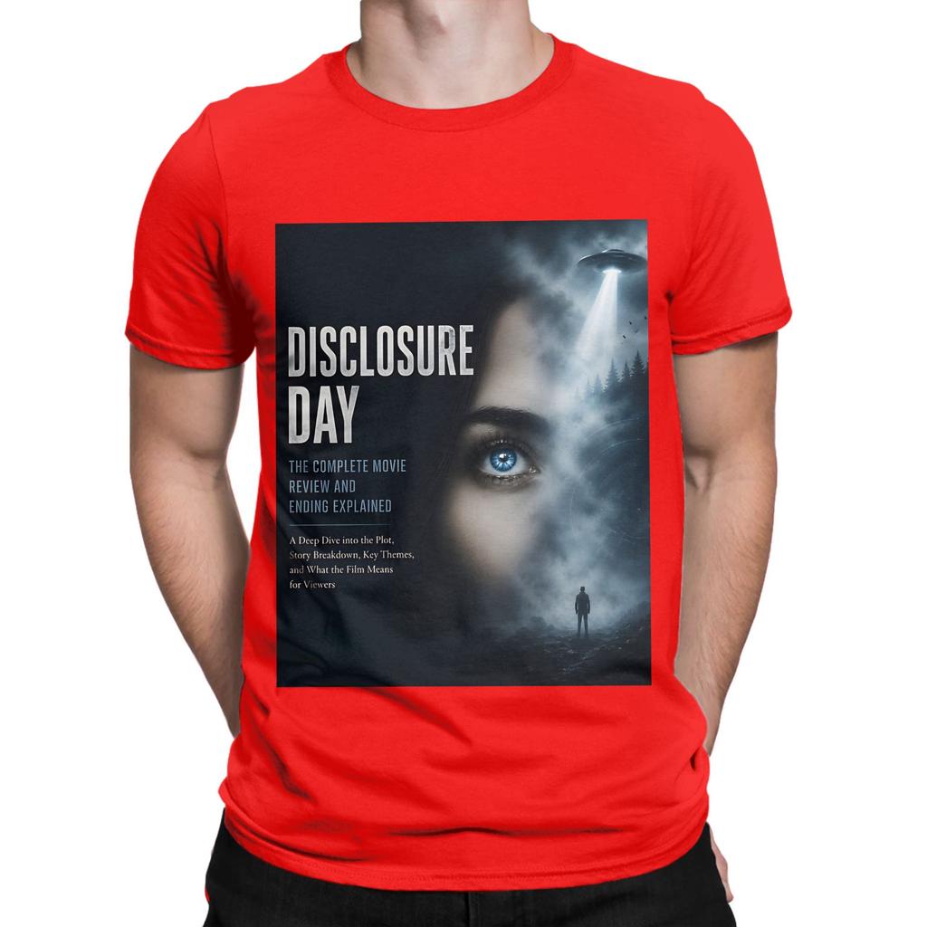 Disclosure Day Logo Poster Painting Funny 100 Cotton Tshirt Disclosure Day Tops Tees For Unisex